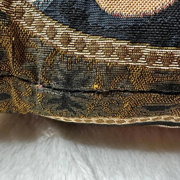 Virgin Mary and Child Tapestry Pillow 15x15" Square Decorative - Picture 3 of 4